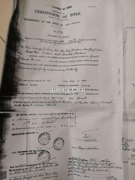 Tanah Pertanian untuk Dijual di Seremban (Negeri Sembilan) - Chee Wee Chai - PropertyGuru.com.my