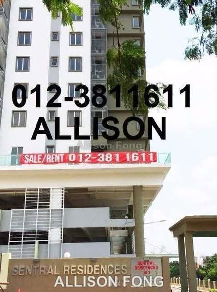 Apartment for Rent at Sentral Residences I & II - Allison Fong - PropertyGuru.com.my