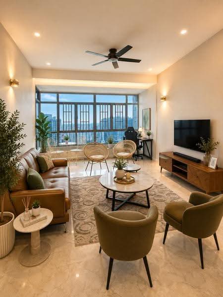 Kondominium untuk Disewa di Suasana Sentral Condominiums - Joe Vivek - Living Room - PropertyGuru.com.my