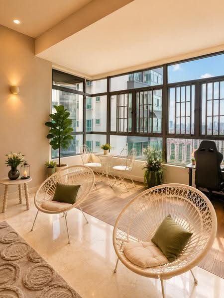 Kondominium untuk Disewa di Suasana Sentral Condominiums - Joe Vivek - Living Room - PropertyGuru.com.my