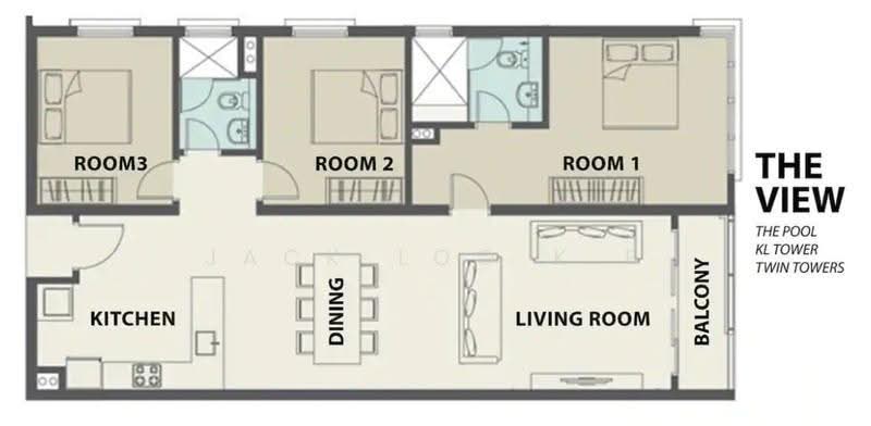 Service Residence for Rent at Suasana Bukit Ceylon / Raja Chulan Residences - jack loo k f - PropertyGuru.com.my