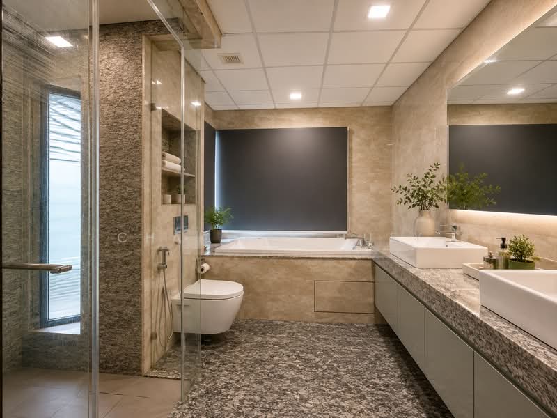 Kondominium untuk Dijual di 10 Mont Kiara @ MK10 - Chak Lee Huey - Master Bathroom - PropertyGuru.com.my