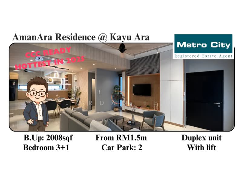 Townhouse for Sale in AmanAra Residence, Kayu Ara, Petaling Jaya (Kayu Ara) - Jordan Teh - PropertyGuru.com.my
