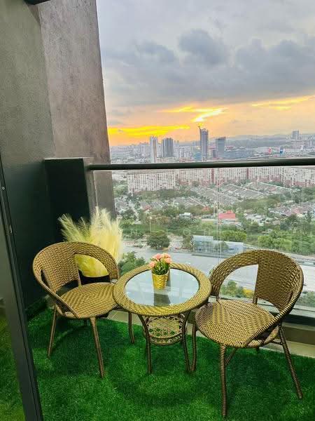 Service Residence for Rent at Aera Residence - Ian Loh - Balcony - PropertyGuru.com.my