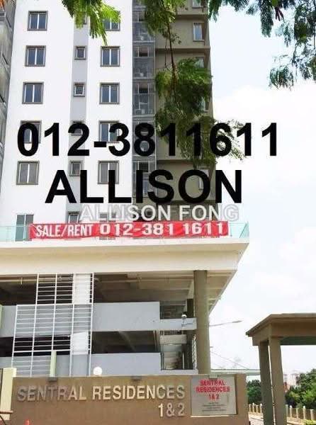 Apartment for Rent at Sentral Residences I & II - Allison Fong - PropertyGuru.com.my