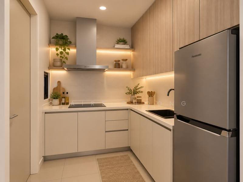 Kediaman Servis untuk Dijual di Skyluxe On The Park Bukit Jalil - Claire Choong - Kitchen - PropertyGuru.com.my