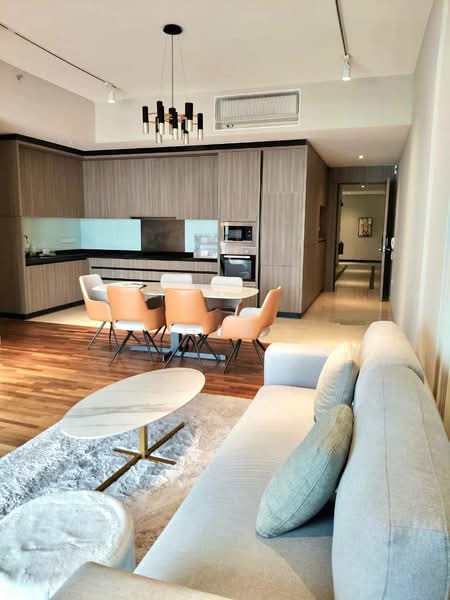 Servis Apartment untuk Disewa di Straits Residences - Gan Chun Kai - Living Room - PropertyGuru.com.my