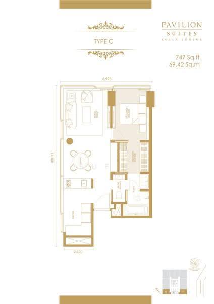 Service Residence for Sale at Pavilion Suites - Sue . - PropertyGuru.com.my