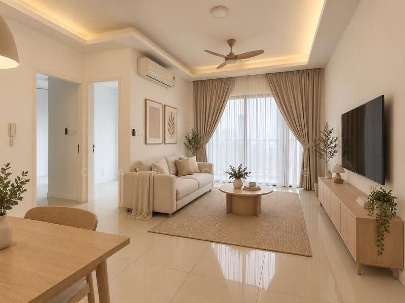 Service Residence for Sale at Skyluxe On The Park Bukit Jalil - Claire Choong - Living Room - PropertyGuru.com.my
