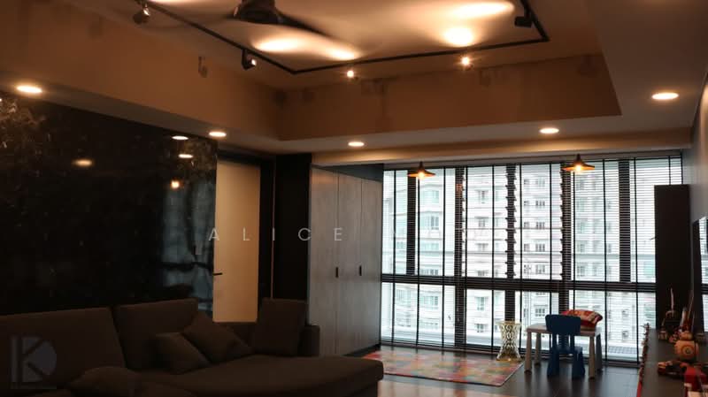 Condominium for Sale at Tiffani Kiara - Alice Moo - Living Room - PropertyGuru.com.my