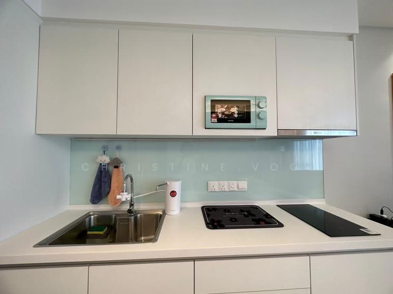 Service Residence for Rent at The Sentral Suites - Christine Voo - Kitchen with in built Microwave - PropertyGuru.com.my