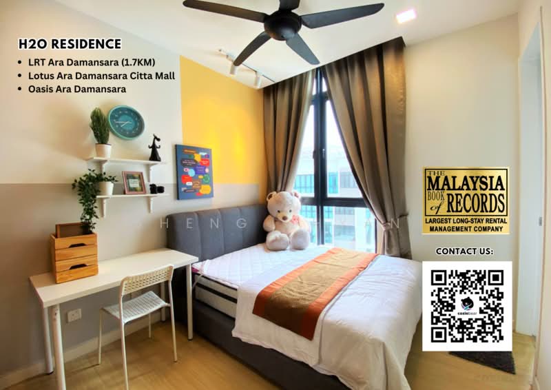 Service Residence for Rent at H2O Residences - Sheng Chyan Lee - PropertyGuru.com.my