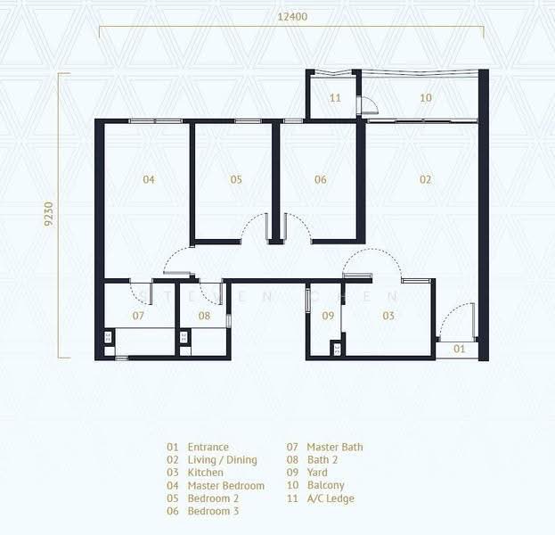 Service Residence for Rent at UNA Serviced Apartment - Steven Chen - PropertyGuru.com.my
