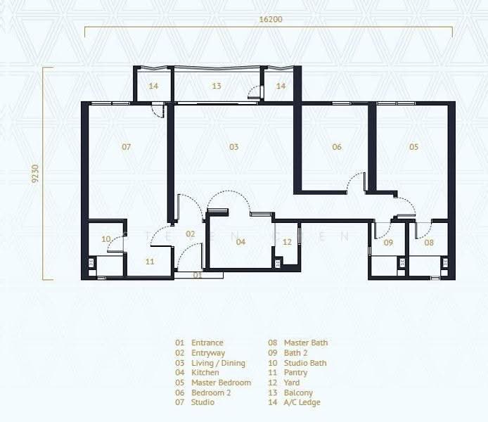 Service Residence for Rent at UNA Serviced Apartment - Steven Chen - PropertyGuru.com.my