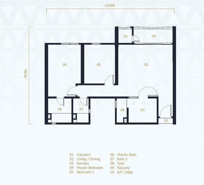 Service Residence for Rent at UNA Serviced Apartment - Steven Chen - PropertyGuru.com.my