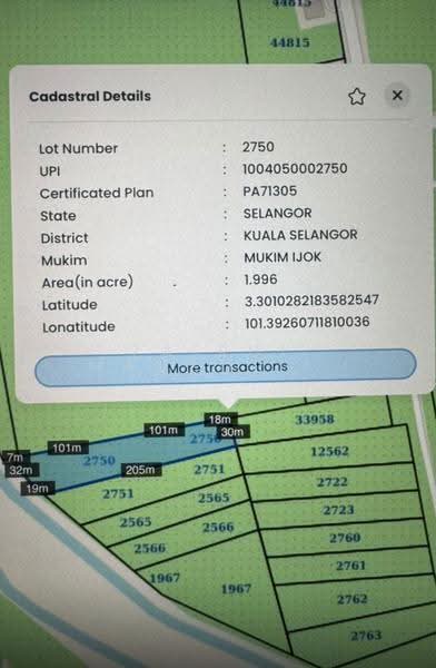 Agricultural Land for Sale in Bukit Robinson (Ijok) - Zairul Hamedi Bin Zainal - PropertyGuru.com.my