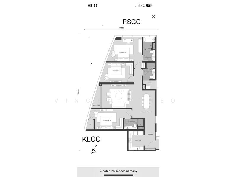 Service Residence for Sale at Eaton Residence - Vincent Theo - PropertyGuru.com.my