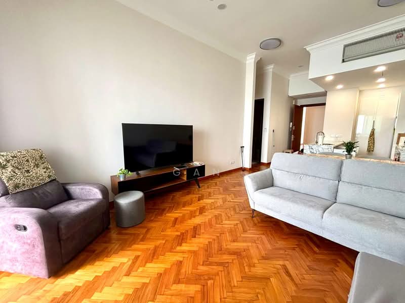 Servis Apartment untuk Disewa di Straits Quay (The Suites at Waterside) - Gan Chun Kai - Living Room - PropertyGuru.com.my