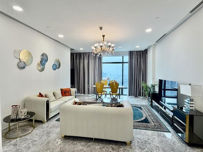 Service Residence for Sale at Four Seasons Place - Nic Lu - Living Room - PropertyGuru.com.my