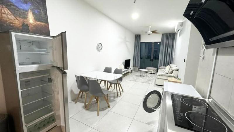 Service Residence for Rent at Meritus Residensi - Philip Ong - Living Room / Kitchen - PropertyGuru.com.my