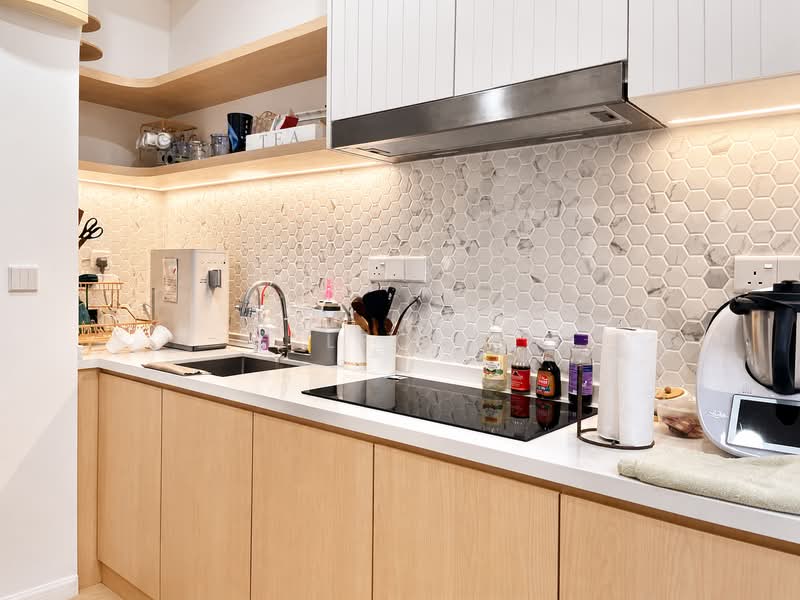 Servis Apartment untuk Disewa di Greenfield Residence - Leon Kon - Kitchen - PropertyGuru.com.my
