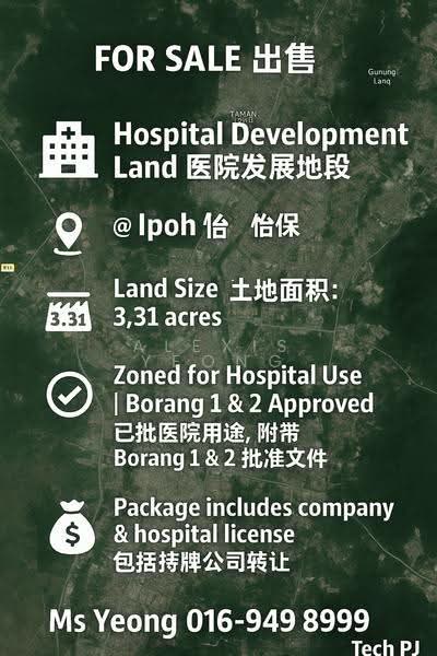 Commercial Land for Sale in Bandaraya Ipoh (Ipoh) - Alexis Yeong - PropertyGuru.com.my