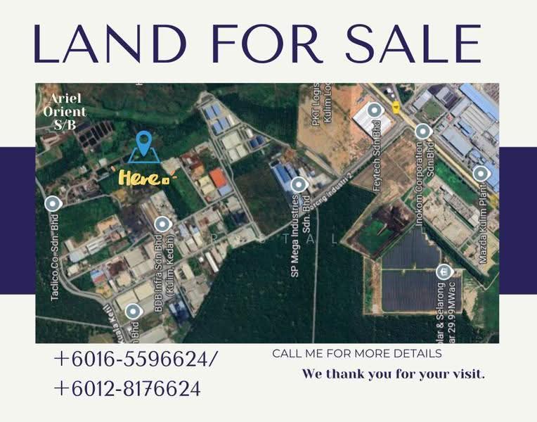 Industrial Land for Sale in Bandar Putra Kulim (Kulim) - Crystal Tee - PropertyGuru.com.my