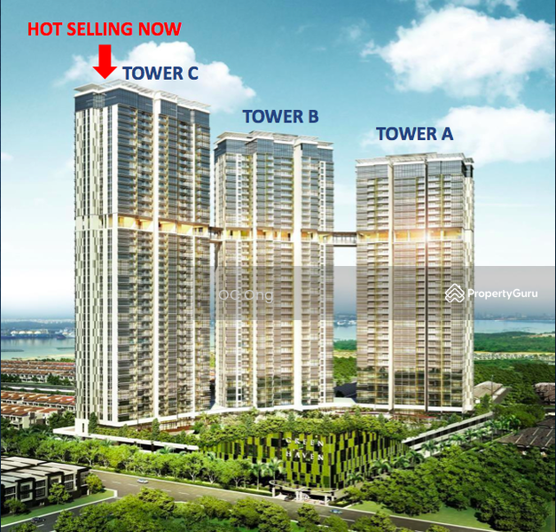 Green Haven, Freehold Permas JB, Permas Jaya, Johor, 2 Bedrooms, 969