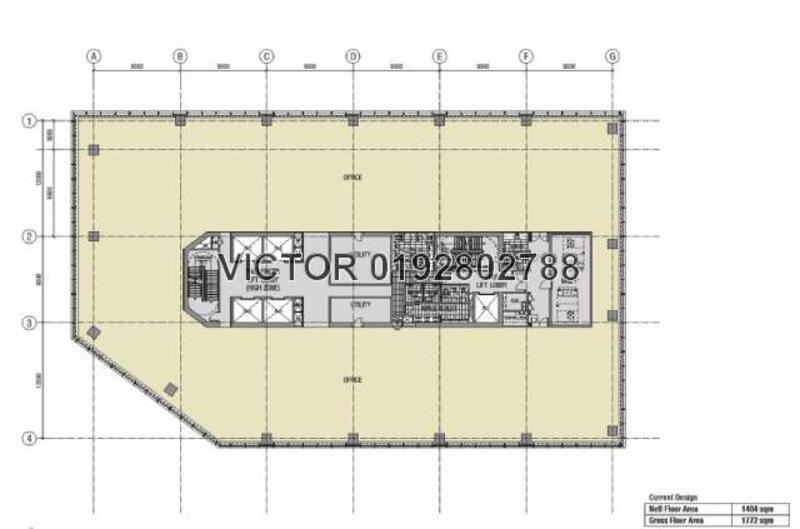 Menara Hap Seng 2 untuk Untuk Disewa - RM 24,000 /bulan, Apr 2026 - Typical layout plan - PropertyGuru.com.my