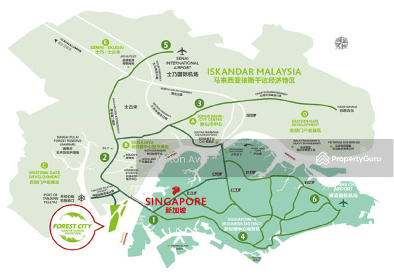 Forest City Cluster, SemiD, Bungalow, Johor Bahru, Gelang Patah, Johor Bahru, Johor Bahru