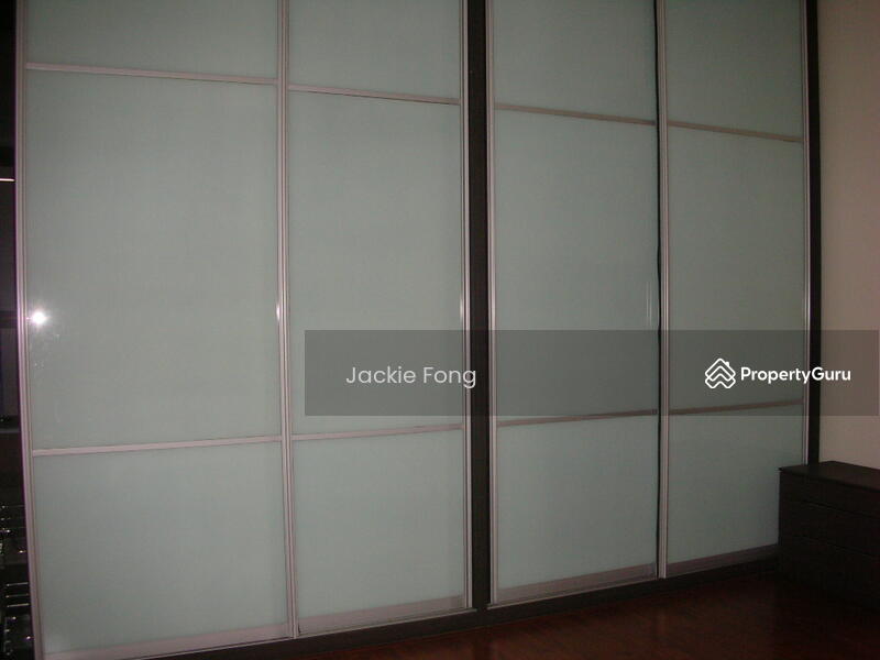 Full size floor to ceiling built-in sliding wardrobe in Master Bedroom