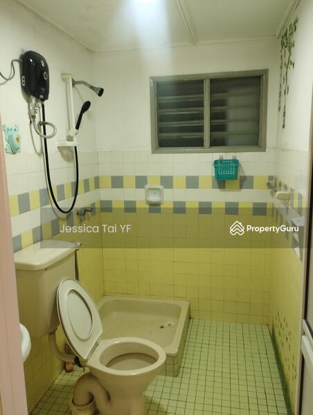 Master bathroom with water heater