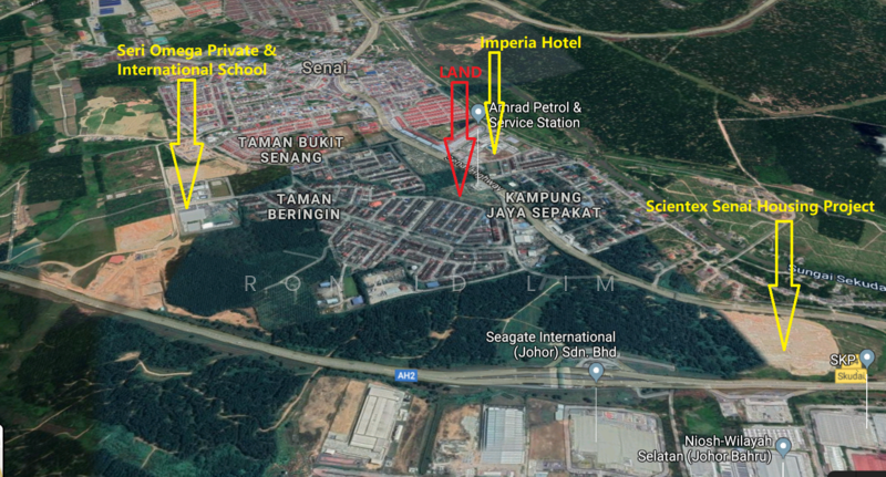 Untuk Dijual - Land for sale: Senai Commercial Land