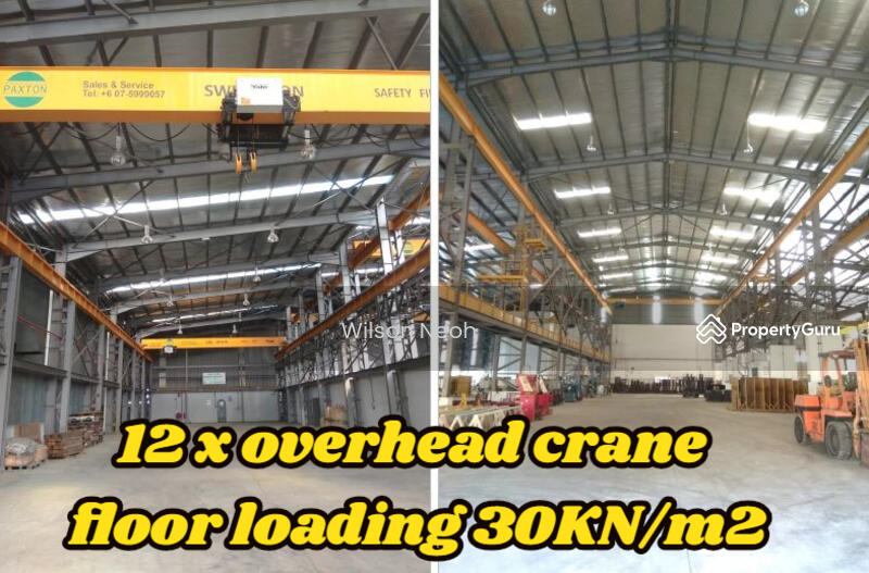 For Rent - 12xoverhead crane & 12m height, fully renovated office 15min to seaport & singapore