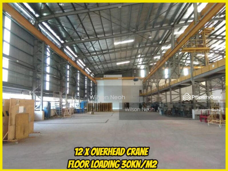 For Rent - 12xoverhead crane & 12m height, fully renovated office 15min to seaport & singapore