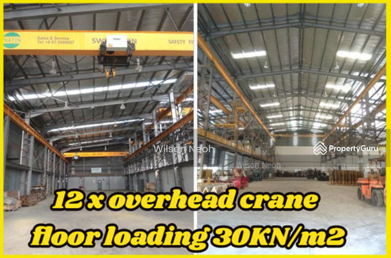 For Rent - 12xoverhead crane & 12m height, fully renovated office 15min to seaport & singapore
