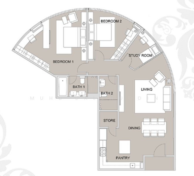 Service Residence for Sale at Regalia Residence - Muhd Salehuddin - PropertyGuru.com.my