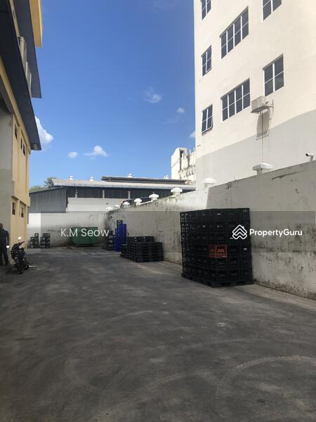 Back portion of factory