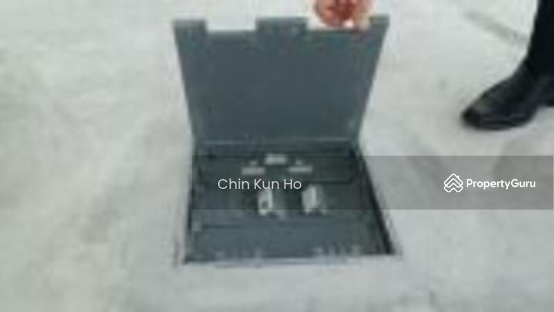 Q Sentral office with underfloor trunking with wiring done for the tenant