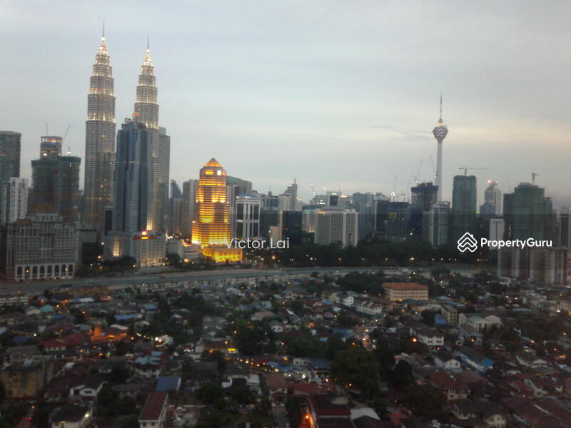Evening view of KL City skyline