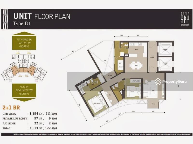 Layout and floor plan of unit