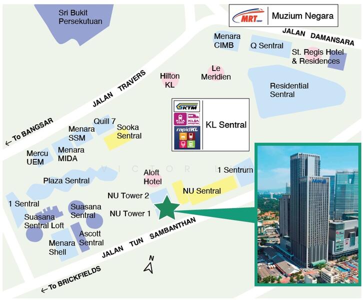 For Rent - NU Towers, KL Sentral