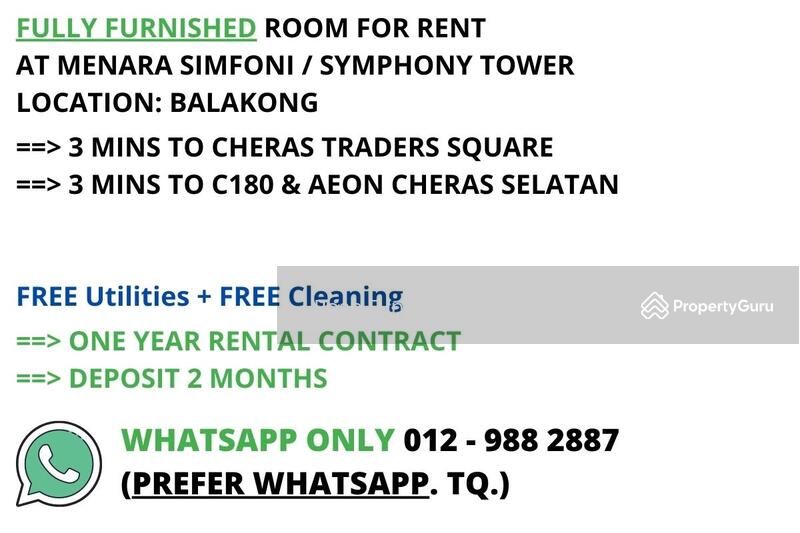 Untuk Disewa - Symphony Tower (Menara Simfoni)