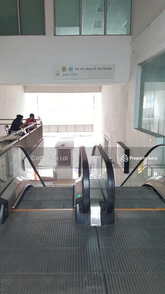 Close to escalator 