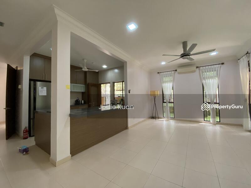 Kitchen island and dining area 