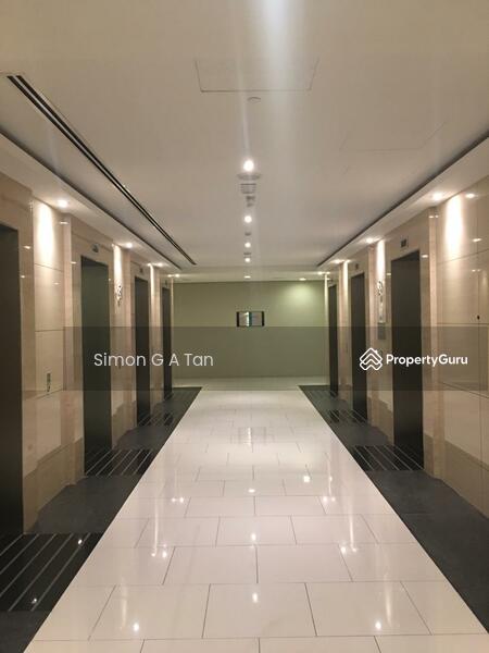 Wide classy corridor outside your office unit