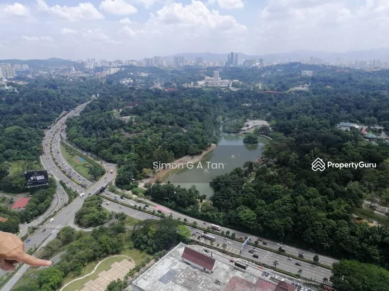 View of Lake Gardens and  Jalan Istana leading to NKVE, PLUS highway