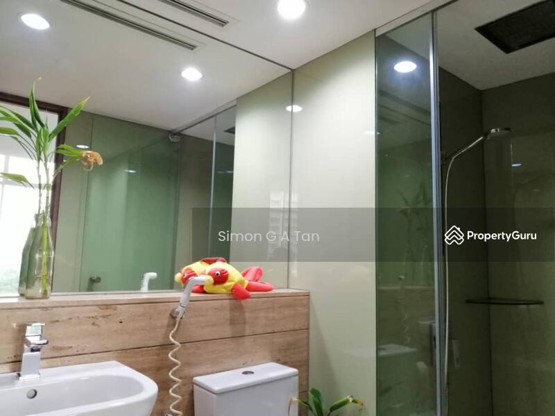 master bathroom with hot water to rain shower and hand held shower