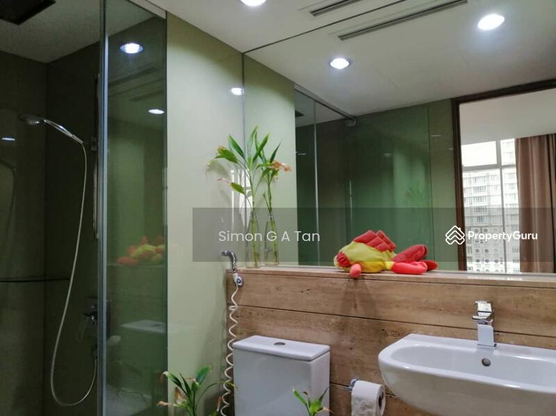 second bathroom same size as master bathroom with hot water to rain shower and hand held shower
