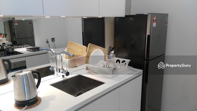 Fully equipped kitchen with fridge freezer, kettle